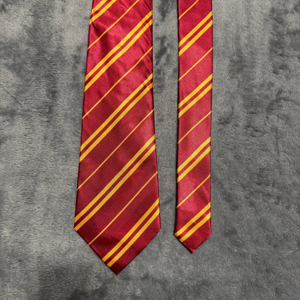 Harry Potter Gryffindor Neck Tie Maroon Gold Striped Costume Cosplay Accessory